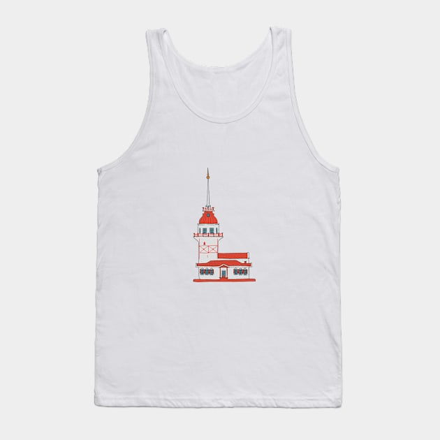 Maiden's Tower Tank Top by Aestheticartsrm